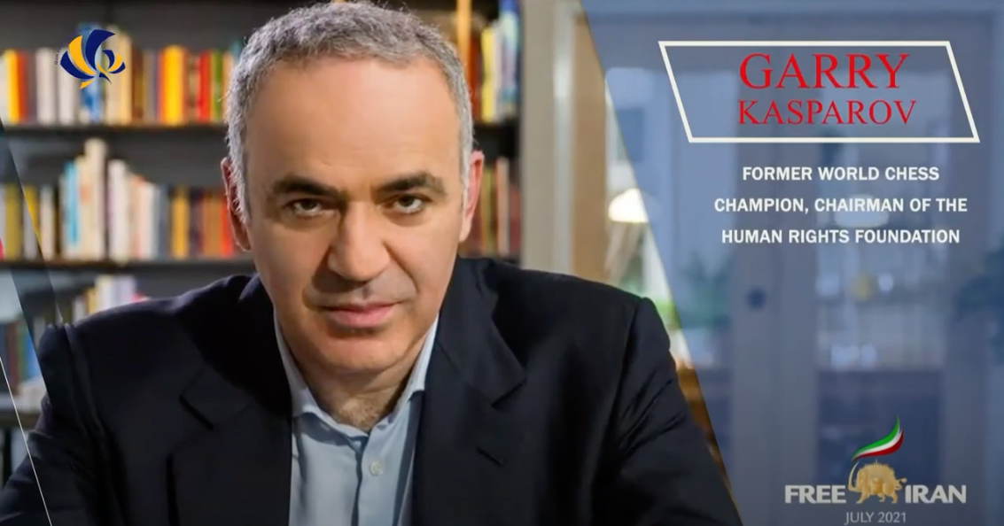 Chess champ Garry Kasparov speaks out against Iranian regime